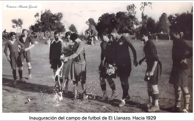 Inauguración del campo de fútbol de El Llanazo hacia 1929
