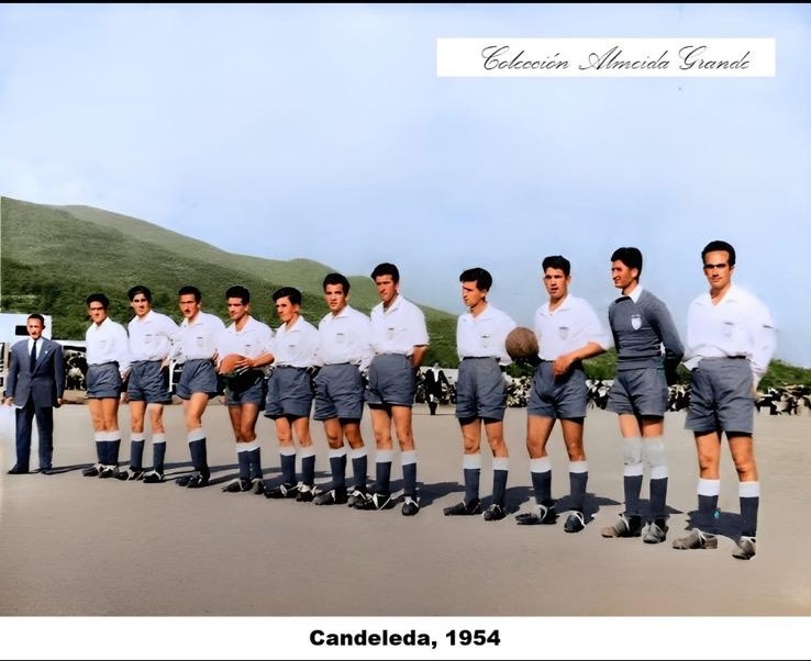 Equipo de fútbol de Candeleda en 1954