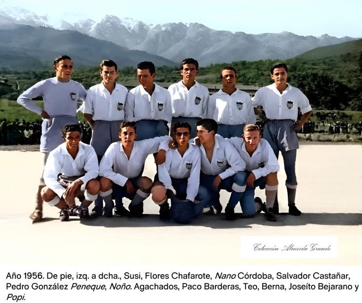 Equipo de fútbol de Candeleda en 1956